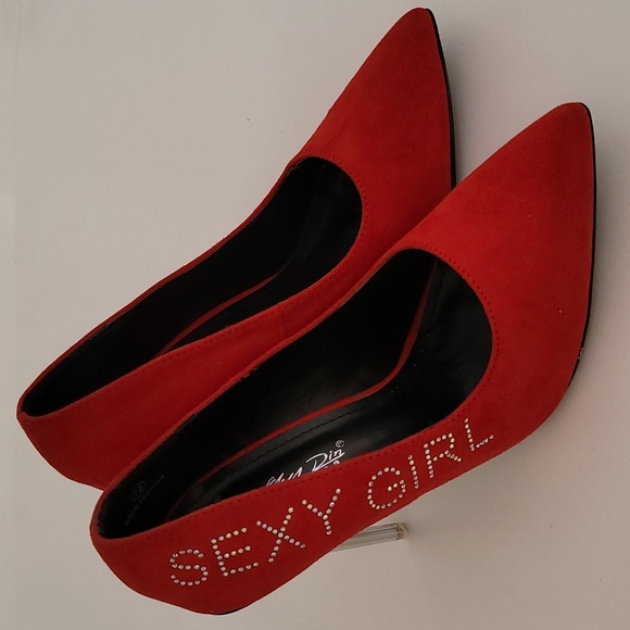 Red Crystal "Sexy Girl" High Heels 👠 - Picture 16 of 16